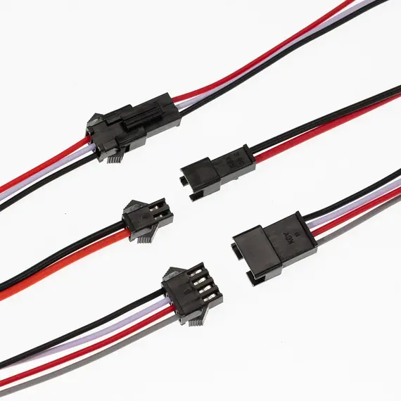 1-50 pairs 2/3/4 Pin SM JST Plug Male and Female Wire Connector  for Led Strip RGB 5050 3528 WS2801 APA02 WS2815 WS2813