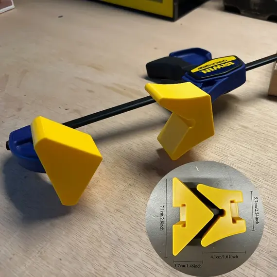 Quick Clamp Angle Adapter Engineered to Work with 2026 Series Quick Clamps, Providing Angled Grip for Woodworking And Projects