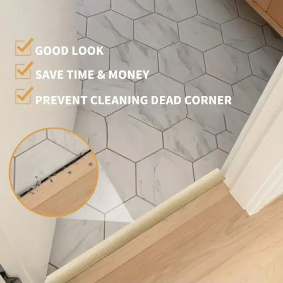 1PC 39.37in Floor Transition Strip Self-Adhesive Cover Strips Threshold Repair Floor Gap Vinyl Flooring Transitions Laminate