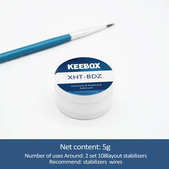 Keebox Krytox GPL205G0 GPL105 XHT-BDZ Mechanical Keyboard Switch Lube Stabilizer Lubing Grease Stabilizer Lubricant Lube Brush