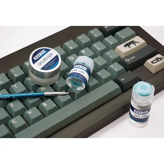 Keebox Krytox GPL205G0 GPL105 XHT-BDZ Mechanical Keyboard Switch Lube Stabilizer Lubing Grease Stabilizer Lubricant Lube Brush
