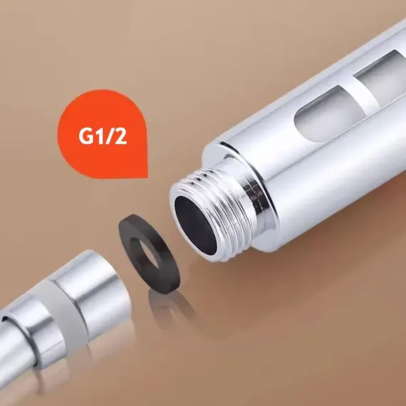 New High Pressure Water Saving Filter Shower Head 5 Modes Handheld Shower Head One Button Stop Bathroom Accessories Set