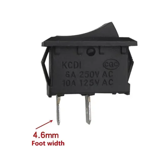 5/20/100Pcs KCD1 15*21mm 2Pin ON-OFF Boat-shape Switch 10*15mm Snap-in Rocker Switch KCD Switches