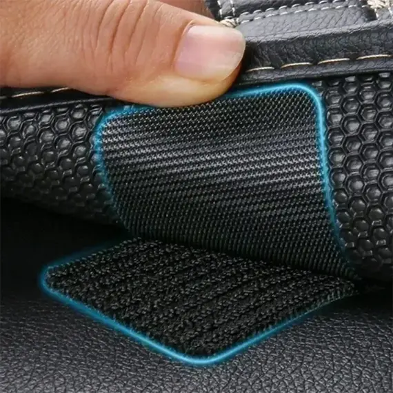 Car Floor Mat Fixed Patches Self Adhesive Hook and Loop Fastener Tape Double Sided Sewable Stickers for Car Carpet Dashboard DIY