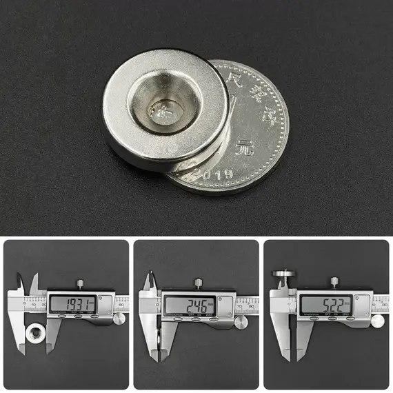 2/5/10/15/30Pcs 20x5-5 Magnet 20mm x 5mm Hole 5mm Round Super Powerful Strong Permanent Magnetic Disc