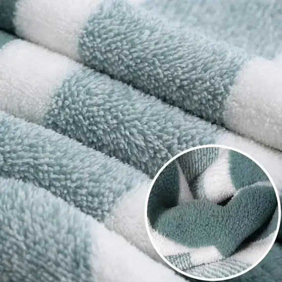 Striped Pattern Towel Set Soft Face Towel Bath Towel Quick Drying Absorbent Towels For Bathroom