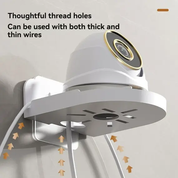 Universal Non-Drilling Wall Mount for CCTV Camera - Durable and Space-Saving Storage Holder