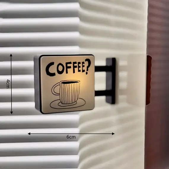 Mini Lightbox Fridge Magnet Coffee Japanese Creative Tourism Souvenir Magnetic Luminous Light Box Home Decoration Gift
