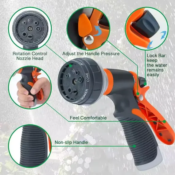 Home Irrigation Spray High-Pressure Garden Spray Gun Set Garden Watering Ground Car Wash Sprinkler