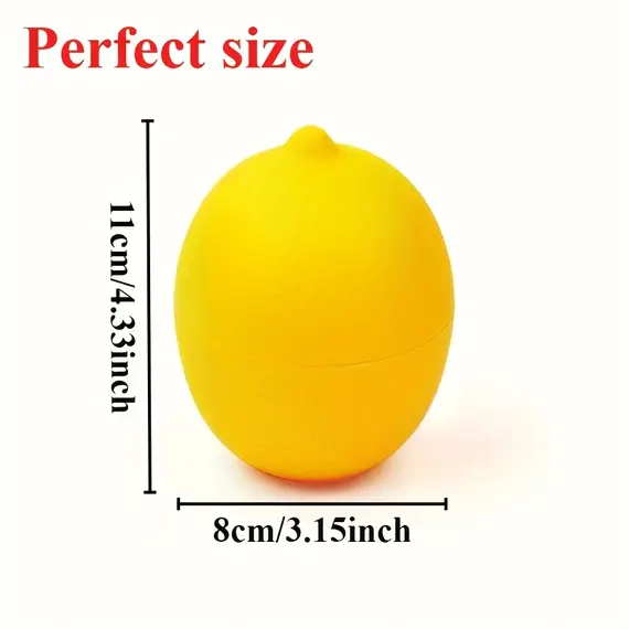 1pc Food Savers, Lemon & Onion Shaped, Multipurpose, Freezer Safe, Flip Top, Hand Wash, Durable plastic storage containers