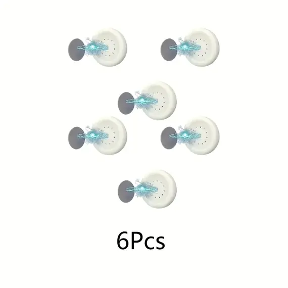 3/6pcs No Drill Magnetic Remote Holder - Wall Mount for TV/AC/DVD Remotes, White Space-Saving Design
