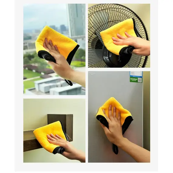 3/5/10Pcs Car Wash Microfiber Towel 30*30CM / 30*60cm Car Cleaning Drying Cloth  Care Cloth Car Wash Towel  Kitchen Towel