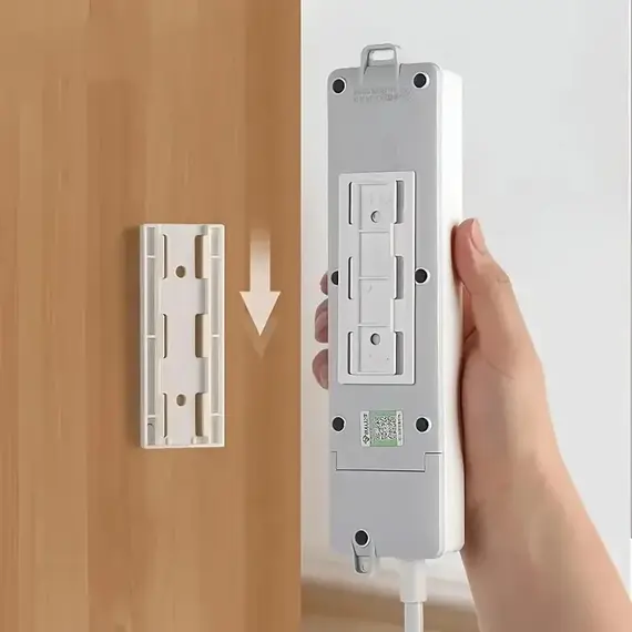 1/2/5/10PCS Self-Adhesive Desktop Socket Fixer Hanging Power Strip Cable Organizer Wall Holder Fixator Removable Wall-Mounted