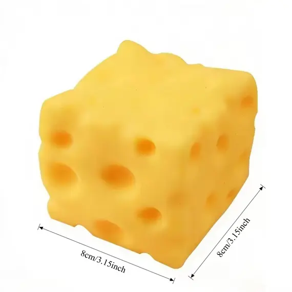 Giant Cheese Squishy Slow Rising Stress Relief Toy Super Soft Squeeze Fidget Toy for Adults Kids Anxiety Relief Boyfriend Gift