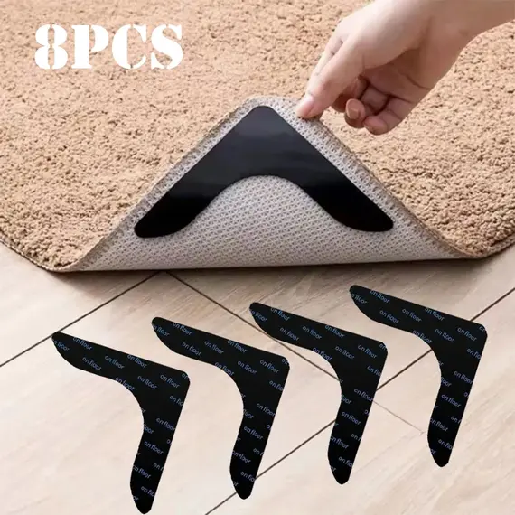 4/8pcs Strong Self Adhesive Fastener Dots Stickers Adhesive Hook Loop Tape For Bed Sheet Sofa Mat Carpet Anti Slip Mat Pads