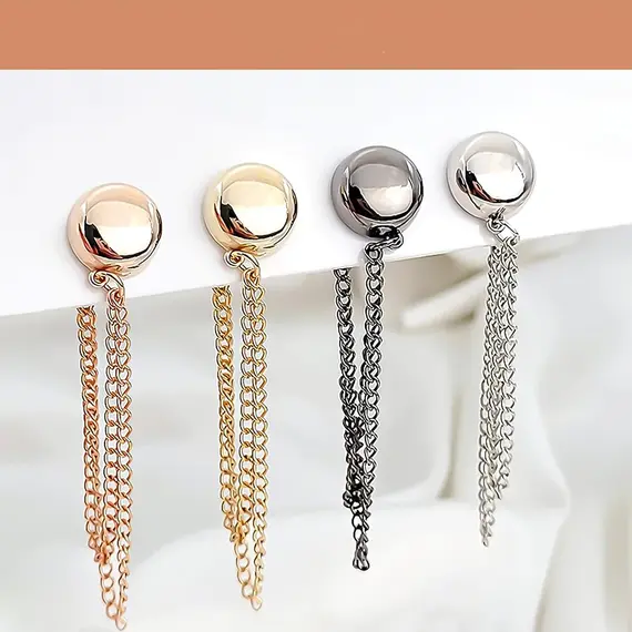 4PCS Magnetic Clothing Clips Multi-Function Magnetic Strength Buttons Clips Pinless Brooch Clips for Women Clothes Cardigans