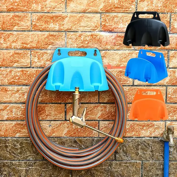 1pcs Wall Mounted Garden Irrigation Hose Pipe Hanger Plastic Rack Tap Watering Hose Organizer Storage Holder Pipe Winding Frame