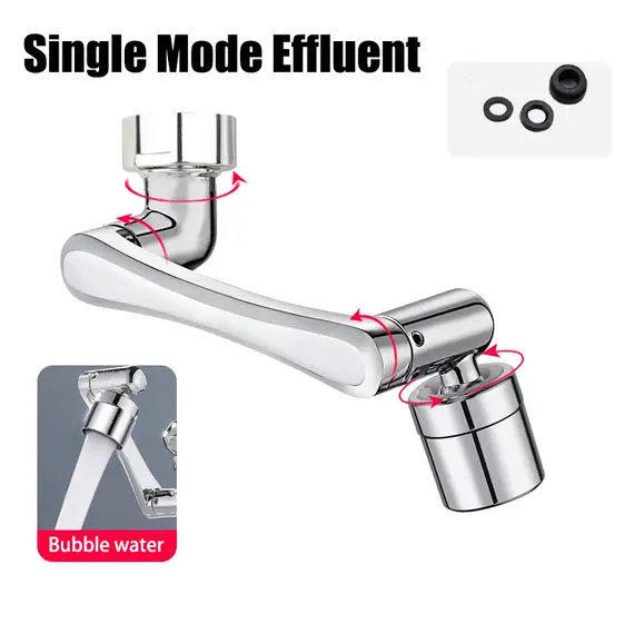1080° Universal Rotation Faucet Extender Kitchen Robot Arm Extension Faucets Mixer Aerator Head Bubbler Water Tap Nozzle