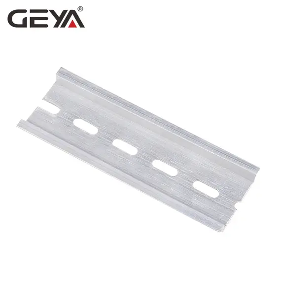 GEYA Guide Rail Aluminum Universal Type 35mm Slotted DIN Rail Long 10cm 20cm 15cm 30cm Thickness 1mm