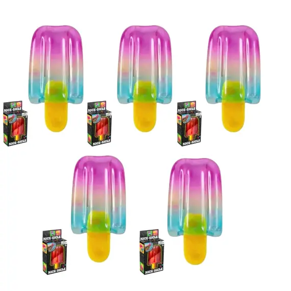 Popsicle Blind Box Cube Sensory Stress Relief Squishy Cube Anti-Anxiety Squeeze Object for Birthday Gift Toy