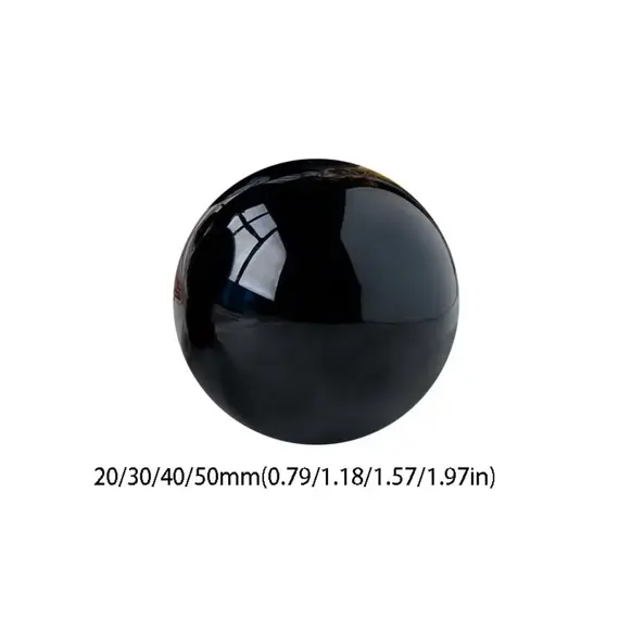 Natural Black Obsidian Sphere Large Crystal Ball Healing Stone Gemstone 30/40/50mm obsidian crystal decorative glass Home Decor