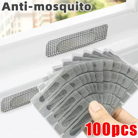 Window Screen Patch Exhaust Grille Window Door Drainage Hole Anti Mosquito Insect Paste Mesh Net Screen Invisible Repair Sticker