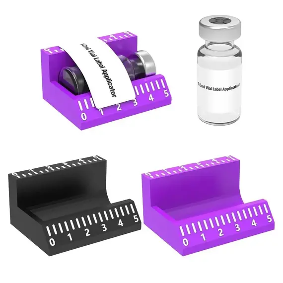 3ml/10ml Vial Label Applicator Easy Alignment Time-Saving Sticker Alignment Tool Precise Application Reusable Labeling Tools