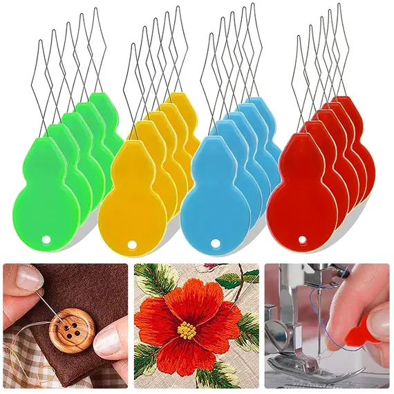 10/20/50pcs Needle Easy Device Automatic Thread Needles Sewing Tools Threader Elderly Guider Sewing Machine Supplie Accessories