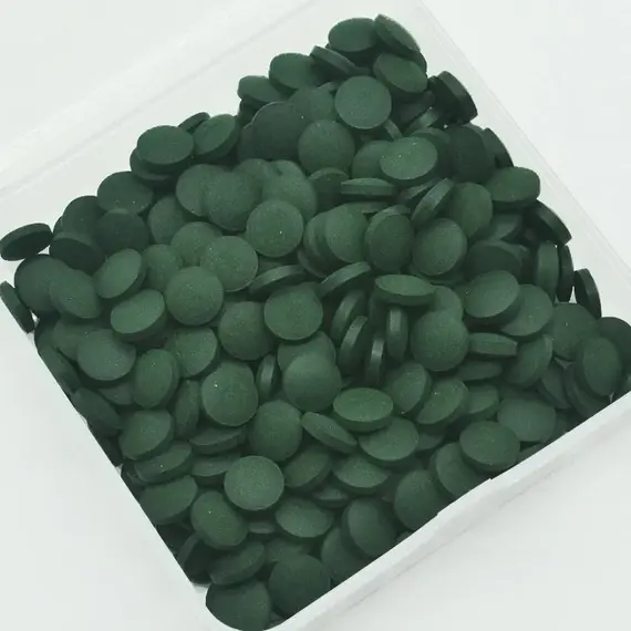 100pcs High Purity Spirulina Tablets Spiral Seaweed Enrichment Favorite Pets Food Fish Crystal Red Shrimp Fish Food Aquarium