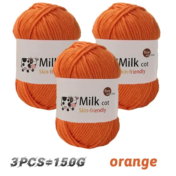 150g milk yarn handmade medium coarse DIY weaving yarn ball for knitting sweaters, hats, scarves and other clothing