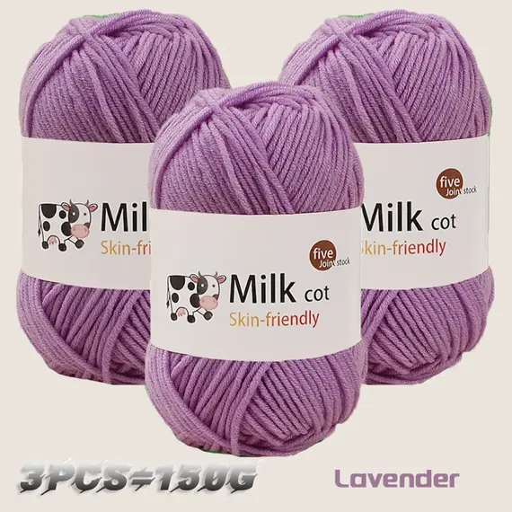 150g milk yarn handmade medium coarse DIY weaving yarn ball for knitting sweaters, hats, scarves and other clothing
