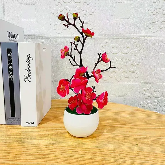 2025 HOT Mother's Day New Artificial Plants Bonsai Small Tree Simulation Pot Plants Fake Flowers Table Potted Ornaments Home
