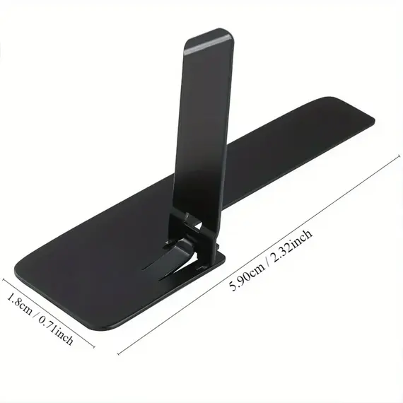 1/2pcs Ultra Thin Mini Phone Kickstand Universal Desktop Phone Holder Stand Metal Steel Folding Desk Bracket for iPhone/ Samsung