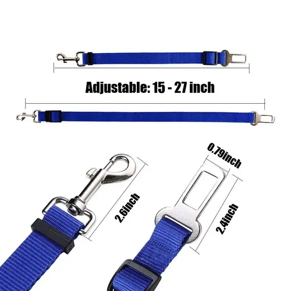 Pet Dog Cat Car Seat Dog Car Seat Belt Safety Protector Travel Pets Accessories Dog Leash Collar Breakaway Solid Car Harness