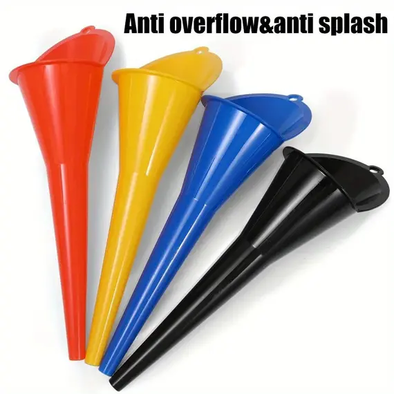 Car Long Stem Funnel Oil Fuel Filling Tools Anti-splash Plastic Oil Funnel Motorcycle Refueling Tools Auto Accessories