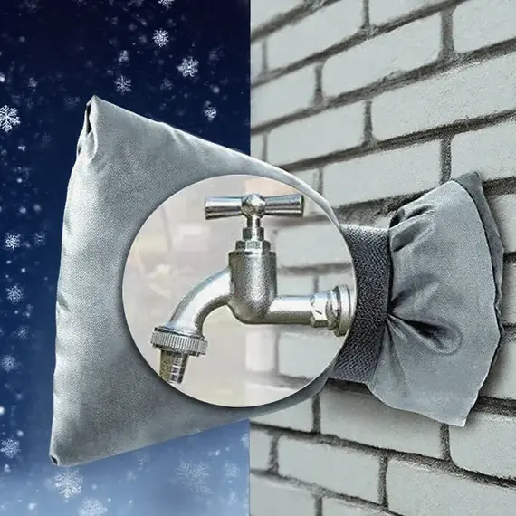 1Pc Outdoor Faucet Cover, Winter Freeze Protection Insulation for Water Taps, Garden Faucet Protector