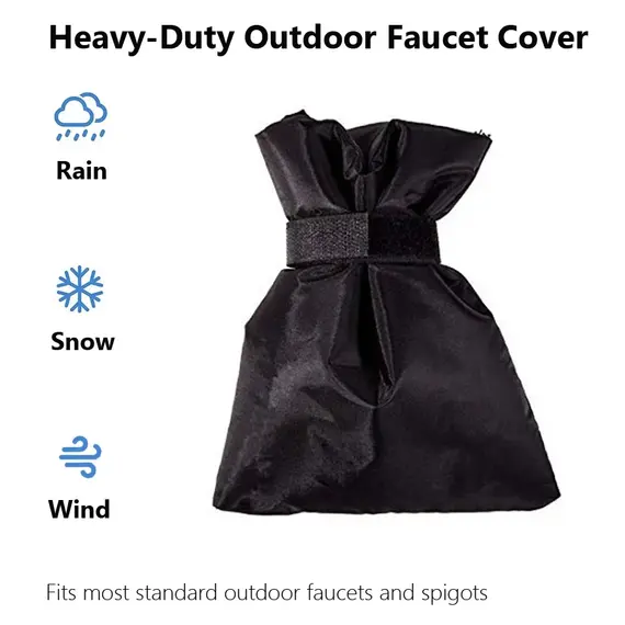 1Pc Outdoor Faucet Cover, Winter Freeze Protection Insulation for Water Taps, Garden Faucet Protector