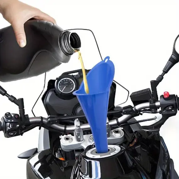 Car Long Stem Funnel Oil Fuel Filling Tools Anti-splash Plastic Oil Funnel Motorcycle Refueling Tools Auto Accessories