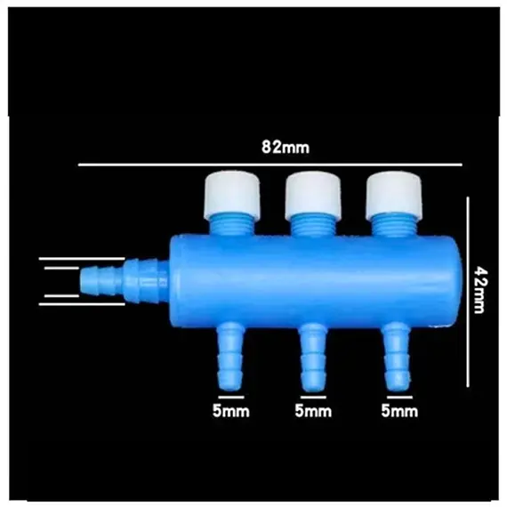 Practical Aquarium Air Pump Flow Control Valve Distributor Hose Splitter Fish Tank Pump Accessories Split-flow Oxygen Tube