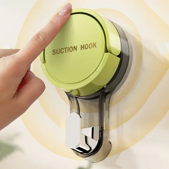 1/2PCS Suction Cup Hooks No Punching Wall Hooks for Bathroom Kitchen Bedroom Reusable Towel Clothes Hanger Hook Home Organizer