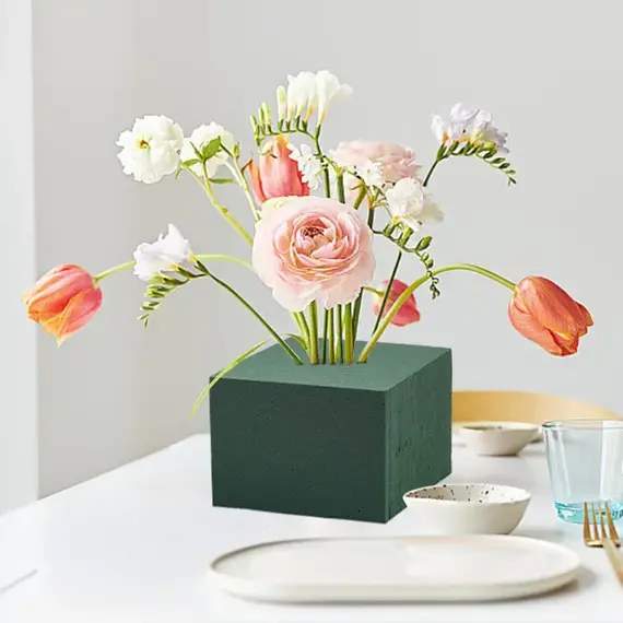 3/6Pcs Wet Fresh Floral Foam Blocks for Wedding Party Flower Arrangement Decoration Styrofoam Bricks Mud Home Garden Accessories