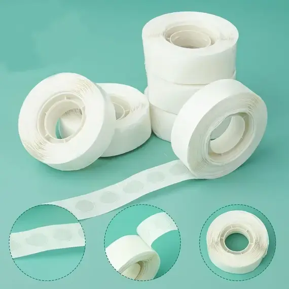 1000 Pieces Clear Glue Points Dots Double Sided Adhesive Removable for Balloons Craft Sticky