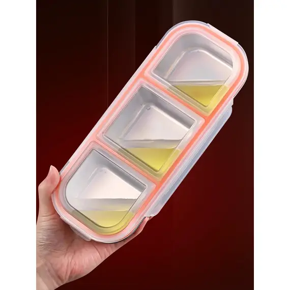 304 Stainless Steel Mini Compartment Lunch Box for Light Meals, Specifically for Weight Loss and Portion Control, Microwaveable