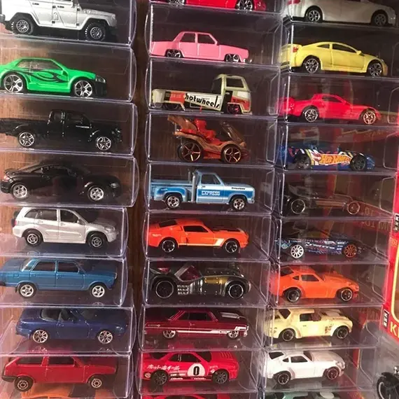 1/64 Clear Car Model Toy PVC Display Box Dustproof Storage Holder Gift Case Protector Wedding Party Decoration 10/20/30/50pcs