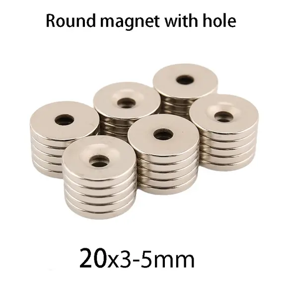 10/20/30pcs with Countersunk 20x3-5mm Discs for Scientific, Laboratory, and Industrial Use, Kitchen Decoration-Portable Magnets