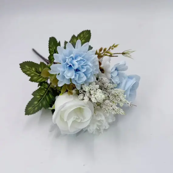7-Forked Artificial Rose Hydrangea Handheld Flower Fillet Rose Dried Flower Silk Flower Daisy Wedding Decoration Flower Bouquet