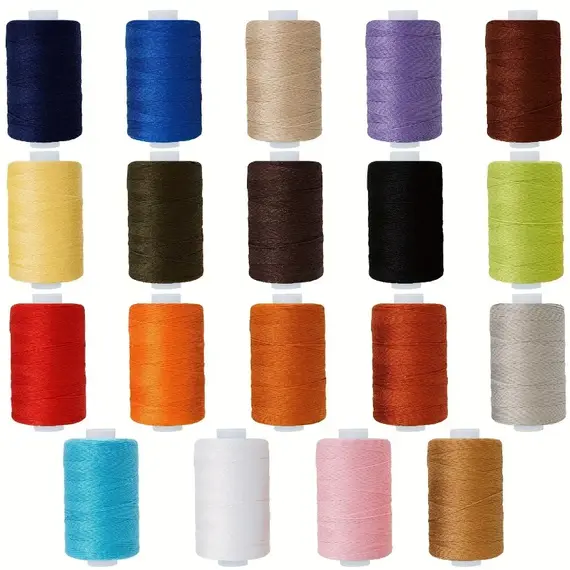 Color Thick Line High Speed Polyester Line Luggage Shoes Flat Car Line Customized Wholesale Sewing Line 203 Denim Line