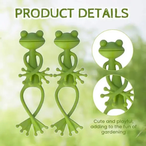 1/3/5/10PCS Frog Plant Stand Tomato Plant Support for Plants Gardening Plant Holder Plant Climbing Fixture Clips Garden Supplies