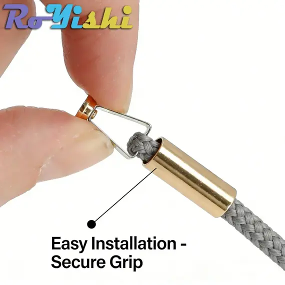 10 Sets Metal Rope Ends Stopper Cord End Lock Cap Hanging Bell Buckle DIY Bag Shoes Garment Lanyard Accessories