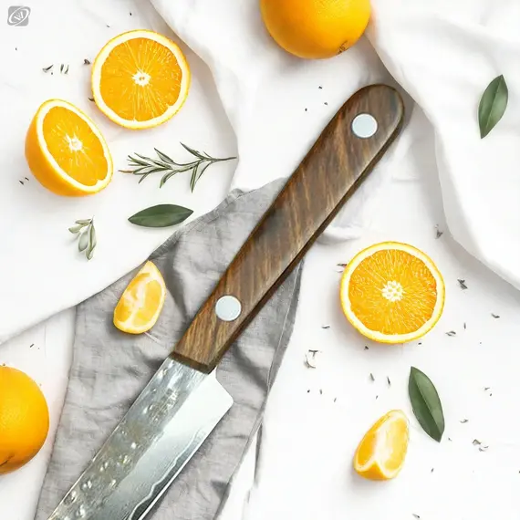 67-ply Forged Damascus Steel Fruit Knife Blade Sharp Peeling Boning Knife Smooth Solid Wood Handhandle Kitchen Accessories Knife
